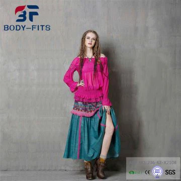 Čvrste vezene duge suknje